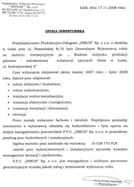 roboty budowlane referencje łódź