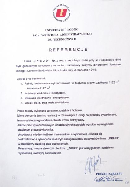 roboty budowlane referencje łódź